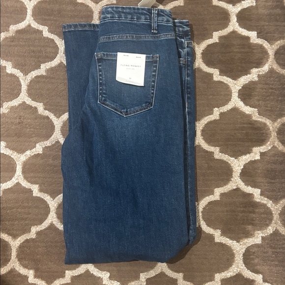 Flying Monkey Dark Blue wide leg Jean size 30 - Picture 2 of 4